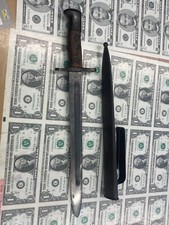 US Military Model 1892 Krag Jorgensen Rifle Bayonet & Scabbard c. 1899 for sale  Danbury