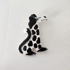 BROCHE DE CACHORRO RUBY Z DALMATION Filhote Papagaios Pérolas Cores Voadoras Joias Vintage ~ comprar usado  Enviando para Brazil
