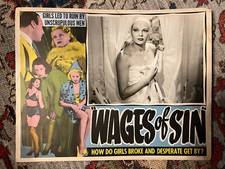 Usado, Wages Of Sin 1938 Real Life Drama 11x14" cartão de lobby Constance Worth bordello comprar usado  Enviando para Brazil