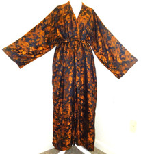 Kimono longo asiático vintage anos 70 dragões dourados marrons tamanho XXL comprar usado  Enviando para Brazil