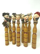 Painted wooden puppets d'occasion  Expédié en Belgium