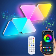 Usado, LED Dreiecke Wandleuchte, LED Panel Wand Echte RGBIC Gaming Beleuchtung mit comprar usado  Enviando para Brazil