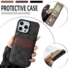 Capa carteira de identificação à prova de choque para iPhone 16 15 14 Plus 13 12 11 Pro Max comprar usado  Enviando para Brazil