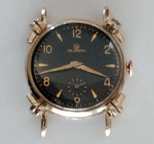 1950 Helbros 17Jewel Art Deco Extravagante Lug Placa de Ouro Laminada 10K Vento Manual comprar usado  Enviando para Brazil