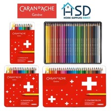 Conjunto de lápis de cor Caran d'Ache Swisscolor resistente à água artista esboço metal, usado comprar usado  Enviando para Brazil