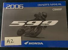 MANUAL DO PROPRIETÁRIO DE MOTOCICLETA HONDA 2005 CB600F 599 HORNET FABRICANTE DE EQUIPAMENTO ORIGINAL, usado comprar usado  Enviando para Brazil