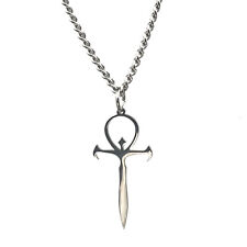 Vampiro Ankh Pingente S.steel luciferiano colar caixa/cuba/figaro/trigo 24in, usado comprar usado  Enviando para Brazil