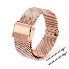 Pulseira de relógio Milanese aço inoxidável metal premium malha 12-24 liberação rápida comprar usado  Enviando para Brazil