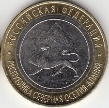 Używany, 10 rubli 2013 Rosja Republika Osetii Północnej-Alania BIMETALLIC UNC na sprzedaż  Wysyłka do Poland
