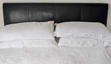 Black faux leather for sale  PULBOROUGH