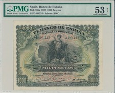 Banco de Espanha Espanha 1000 pesetas 1907 PMG 53NET comprar usado  Enviando para Brazil