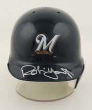 Robin Yount assinado Milwaukee Brewer mini capacete de rebatidas (Beckett) 2xAL MVP / HOF, usado comprar usado  Enviando para Brazil