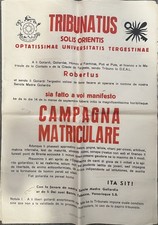 Manifesto goliardico epoca usato  Italia