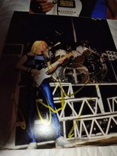 Usado, Guitarra Iron Maiden Dave Murray foto metal assinada 8x10 comprar usado  Enviando para Brazil