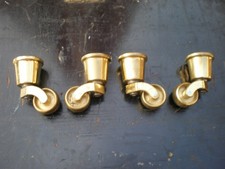 antique brass casters for sale  TADWORTH