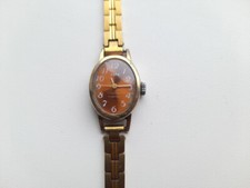 Soviet vintage mechanical Gold plated women's watch ZARIA 1509 USSR comprar usado  Enviando para Brazil