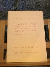 Rivier concerto saxophone d'occasion  Rennes