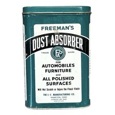Vintage Freeman’s Dust Absorber Rag Tin 1950s-1960s Rústico  comprar usado  Enviando para Brazil