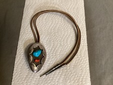 Usado, Vintage Anos 80 Prata Coral e Turquesa Nativo Americano Bolo Sudoeste Lágrima comprar usado  Enviando para Brazil