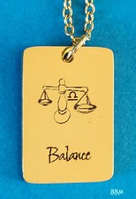 Pendentif zodiaque balance d'occasion  Forges-les-Eaux