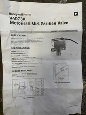 Honeywell home v4073 for sale  WALSALL
