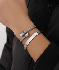 Bracelet acier inoxydable d'occasion  Artix