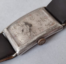 Old Omega Watch in large, curved silver tank case, 26mm, cal. 23.7S T2, working na sprzedaż  PL