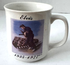 Caneca de café Elvis Presley cerâmica 1935-1977 10-12 oz criações de presente Taiwan em excelente estado usado comprar usado  Enviando para Brazil
