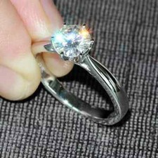 single solitaire diamond ring for sale  New York