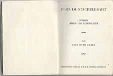 H.O. Henel: Eros im Stacheldraht ,1926 ERSTAUSGABE äusserst selten comprar usado  Enviando para Brazil