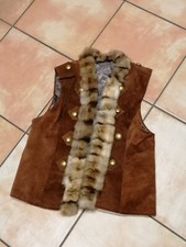 Lederweste wildleder cognac gebraucht kaufen  Bernau a.Chiemsee