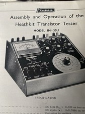 Transistor tester 30u for sale  STEVENAGE
