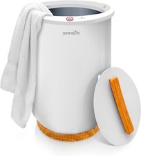 Aquecedor de toalhas SereneLife balde grande para spa e banheiro -Branco (caixa aberta) comprar usado  Enviando para Brazil