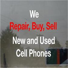 Nós vendemos comprar Reparo Celular negócios Vinyl Decal Adesivo Janela Letras 23", usado comprar usado  Enviando para Brazil