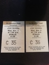 Cliff richard ticket for sale  LEICESTER