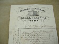 Lettera genova 1852 usato  Bologna