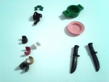 Antiguo raro PLAYMOBIL 🤡varius cosas para la casa hogar CUCHILLO PLACA WESTERN pirata segunda mano  Embacar hacia Mexico