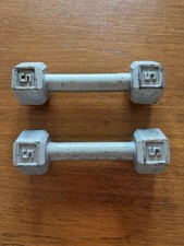 Halteres hexagonais vintage par de 2 equipamentos de treino de peso de 5 lb ferro fundido vintage  comprar usado  Enviando para Brazil