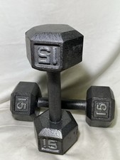 Pair barbell 15lb for sale  La Grande