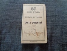 Fascismo carta identita usato  Varano Borghi