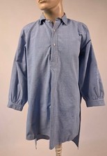 Usado, CAMISA DE TRABALHO FRANCESA XADREZ AZUL MASCULINA ANTIGA comprar usado  Enviando para Brazil