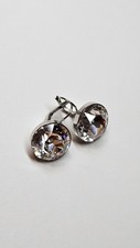 Brincos grandes de cristal transparente/branco Swarovski  comprar usado  Enviando para Brazil