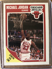 1989-90 Fleer Michael Jordan Chicago Bulls pontuação média líder cartão NBA #21 comprar usado  Enviando para Brazil