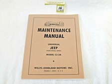 Manual de loja Willys CJ2A. Livro de serviço e manutenção do Jeep. 1945-1949 92502 comprar usado  Enviando para Brazil