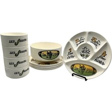 Fondue plates bowl for sale  LEYLAND