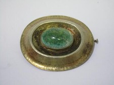 Vergoldete silberbrosche stein gebraucht kaufen  Deutschland