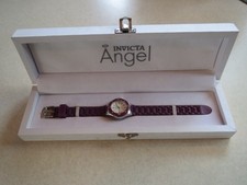 Relógio Feminino Invicta Angel #1615 - Pulseira de Uva - Face Branca - Caixa de Madeira Original comprar usado  Enviando para Brazil