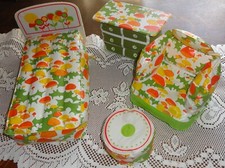 Lote de Móveis Infláveis Vintage Barbie Floral Puff-N-Play ~ Boas Cores Brilhantes! comprar usado  Enviando para Brazil