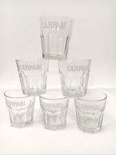 Conjunto de 6 copos de vidro vintage da marca Campari colecionáveis 4" A x 3,5"D comprar usado  Enviando para Brazil
