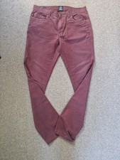 Men jeans burgundy for sale  BROXBOURNE